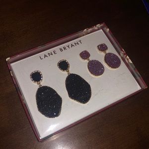 Lane Bryant Drusy Earring Set